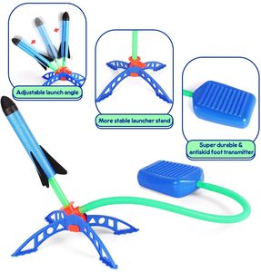 Colorful Foam <strong>Rockets</strong>, Fun Outside Games Activities Toy <strong>Rocket</strong> Launcher for Boy Girl Toddler 3 4 5 6 7 Year Old - Product Image 5