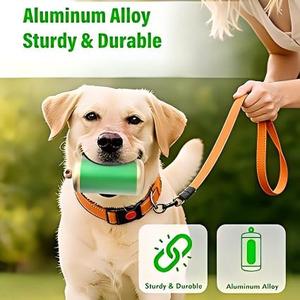 Dispensador de bolsas para excrementos de perro Huamaohengchun, soporte de aluminio mejorado para correas, dispensador de bolsas para desechos de mascotas duradero y a prueba de fugas - Product Image 6