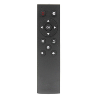 Remote Control 12 Tombol Kode Bergulir Bahan ABS yang Dapat Disesuaikan untuk TV Set Top Box dengan 2.4G IR RF