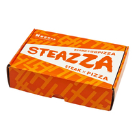 Boîte à pizza personnalisée avec logo, en carton ondulé écologique de qualité alimentaire, emballage jetable pour plats à emporter, gaufrage pour sushis