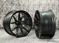 Jantes forgées personnalisées Matt Black R2 18/19/20/21/22 pouces pour BMW E46/E92/F80/G20/G22/F10 Mercedes W213/W218 Audi Porsche