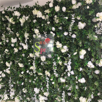 Mur de fleurs artificielles 3D de luxe SPR, enroulable, pour décoration intérieure, mariages, fêtes et remises de diplômes, écologique, rose poudré