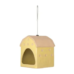 Hanging Decorative Outdoor Bird Supplies Ceramic Bird Feeding House