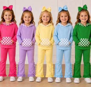 Vêtements d'automne pour bébés filles en gros, ensemble de deux pièces pour enfants, boutique de vêtements pour enfants - Product Image 6