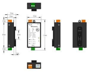 เกตเวย์ระบบอัตโนมัติอาคาร Sunfull HMI1001-ARM รองรับการแปลงโปรโตคอลมากกว่า 500 โปรโตคอล เป็น BACnet Modbus สำหรับอุปกรณ์ 32 ชนิด - Product Image 4