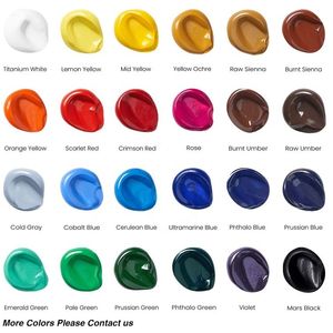 Ensemble de peinture <span class=keywords><strong>Gouache</strong></span> personnalisée <span class=keywords><strong>professionnelle</strong></span>, 18 couleurs, Offres Spéciales - Product Image 6