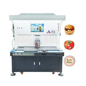 2022 new Automatic fridge magnets Clothing label button metal badge making machine dispensing colors machine