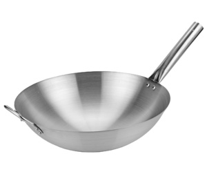 Poêle <span class=keywords><strong>Wok</strong></span> 201 en acier inoxydable fiable habilement fabriquée sans danger pour la cuisson à gaz pour la cuisine chinoise pour les hôtels à usage domestique - Product Image 4