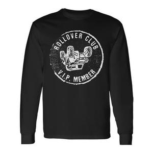T-shirt à manches longues Rollover Club UTV unisexe à col rond pour adulte, vêtements de conduite tout-terrain - Product Image 1