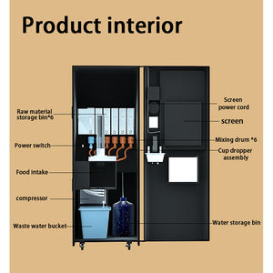 <span class=keywords><strong>Machine</strong></span> <span class=keywords><strong>à</strong></span> expresso intelligente commerciale autocollant distributeur automatique de <span class=keywords><strong>café</strong></span> instantané système de pièces entièrement automatique <span class=keywords><strong>avec</strong></span> accepteur de billets de caisse - Product Image 4