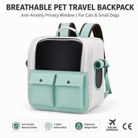 Sac à dos respirant pour animaux de compagnie, sac de voyage anti-anxiété pour chat, sac à dos portable pour chien