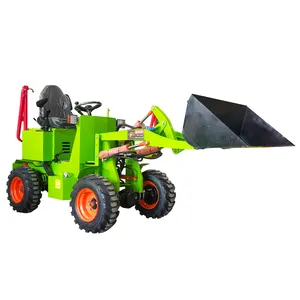 Road Sweeper Telescopic Front End Small Mini Skid Steer Electric Towable Backhoe Wheel Loaders For Sale