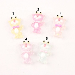 Resina de jalea de Pantera Rosa plana abalorios de resina cabujón de limo de DIY teléfono móvil llavero decoración artesanal - Product Image 6