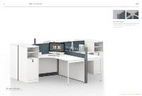 GUANQI WORKSTATION Bureau d'employé fonctionnel avec armoire de rangement et tiroir à dossiers Documentation d'entreprise organisée