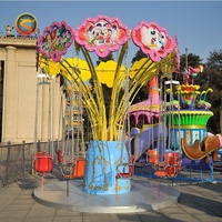 Chaise volante portable pour intérieur/extérieur Mini Kiddie Rides Carnival Equipment Remorque en fibre de verre pour jardin Occasions éducatives