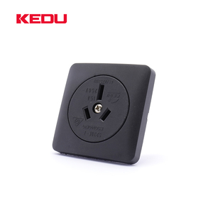 <span class=keywords><strong>Prise</strong></span> standard KEDU S230E-7-6 sans couvercle, couleur noire, Australie, 250V 15A, fiche électrique industrielle, prises électriques industrielles 480 volts SAA - Product Image 2