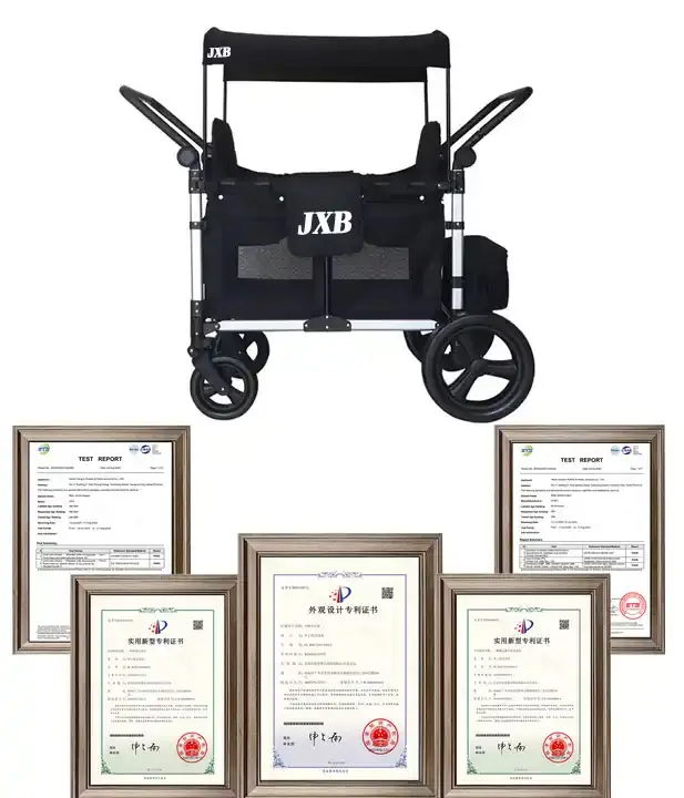 Jxb J4 लक्जरी हल्के प्रीमियम मल्टीफंक्शनल 4 सीट बेबी फोल्डिंग गाड़ी