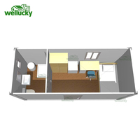 Maison conteneur pliable X, maison mobile, conception préfabriquée à pliage rapide pour dortoir de travailleurs, logement d'urgence et bureau de chantier