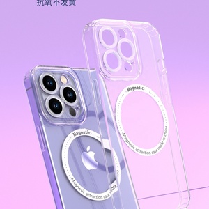 เคสไอโฟน 13 หรูหรา แบบใส TPU แม่เหล็กดูดติด ป้องกันการกระแทก สำหรับ iPhone 14 Pro  รองรับ Magsafe - Product Image 2
