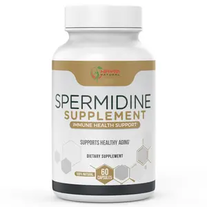 Suplemen Herbal kapsul Spermidine pil suplemen bubuk Spermidine untuk meningkatkan sistem imun & Kesehatan kuku rambut kulit