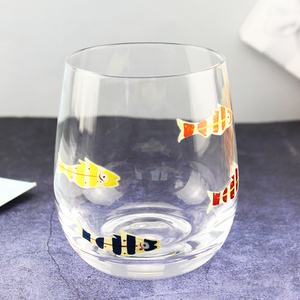 Nuovi Bicchieri da Vino Senza Stelo Dipinti a Mano con Animali Marini, Design Estivo 2025, Personalizzabili con Cervo, Granchio, Pesce, Aragosta - Product Image 5