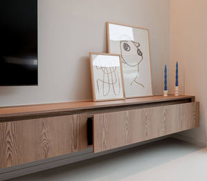 Mueble de TV Flotante para Sala de Estar, con Almacenamiento Modular, Panel de Grado ENF, Listo para Armar, para Apartamento - Product Image 6