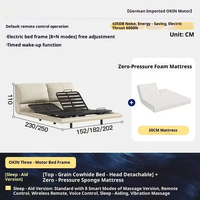 Intelligentes Elektrisch Verstellbares Bettgestell Ergonomische Memory-Schaum-Matratze Zero-Gravity-Massagebett Schlafzimmer Gesundheitspflege Heim-Möbel