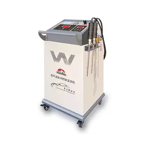 Digital panel ultrasonic pulse carbon deposition cleaner system with special cleaning agent