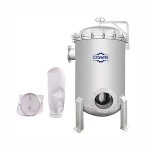 Customized Filtration Equipment SS304/316L Sand Blasting Stainless steel Multi Bag Filter Housing for Chemical Beer Wine Liquid