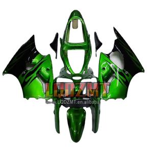 Cuerpo de inyección para <span class=keywords><strong>KAWASAKI</strong></span> <span class=keywords><strong>NINJA</strong></span> ZX 6R 636 ZX636 ZX6R 00 01 02 37No.66 <span class=keywords><strong>600CC</strong></span> Green & Flames ZX-6R <span class=keywords><strong>2000</strong></span> 2001 2002 Carenados - Product Image 1