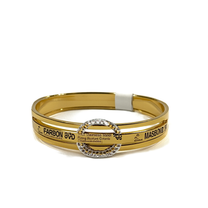 Fashion Bangle 316L Stainless Steel PVD Gold Plating Resistant Sustainable Jewelry <b>Bracelet</b> - Product Image 2