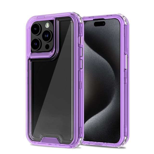 3 in 1 Crystal Clear Phone Case for Redmi Note 13 13 ProTransparent Phone Cover Colorful Combo case