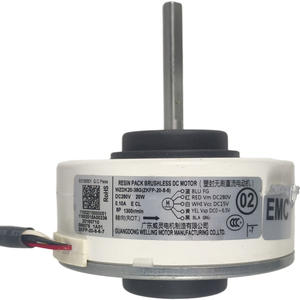 Moteur CC sans balais Guangdong Welling WZDK20 38g 80mm à montage sur bride 1300 tr/min pour appareils électroménagers - Product Image 1