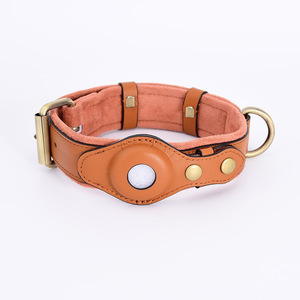 Luxury Reflective Leather Dog <b>Collar</b> for Airtag, Comfortable Fashion Cool Style Pet <b>Collar</b>, Customized Logo Anti-Lost Dog <b>Collar</b> - Product Image 6