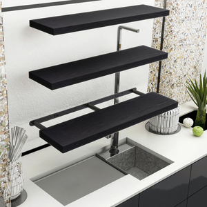 22.5 pollici <span class=keywords><strong>mensole</strong></span> in legno rustico minimalista a parete per camera da letto bagno <span class=keywords><strong>soggiorno</strong></span> cucina armadio intagliato strumenti tecnica - Product Image 6