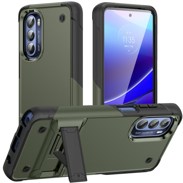 Full Protective Case TPU PC Shockproof Kickstand Phone Case for Motorola MOTO G Stylus 5G 2022