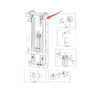 Pignon de chaîne à rouleaux Doosan Bobcat, alésage 50 mm, A21016594, pour chariot élévateur diesel D30NXS D35NXS - Product Image 3