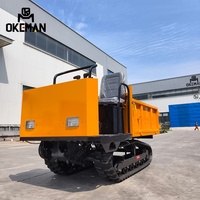 1,5-Tonnen-Raupenkipper Mini-Traktor-Lader mit Benzinmotor Einfach zu Positionieren