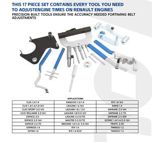 Outils de synchronisation de <span class=keywords><strong>moteur</strong></span> à manivelle verrouille le Kit d'outils de courroie de <span class=keywords><strong>volant</strong></span> d'inertie pour <span class=keywords><strong>Renault</strong></span> 1.4 1.8 1.9 2.0 16V - Product Image 3
