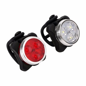 USB recargable Super brillante delantera y trasera LED bicicleta/bicicleta de Scooter de luz con 650mah batería de litio - Product Image 1