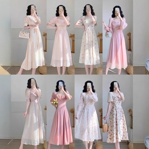 2025 Mùa Xuân Bộ Sưu Tập Thanh Lịch Nữ Tính Màu Hồng Voan Chiều Dài Sàn Dresses Trung Tính Aline Bodycon Phong Cách Tự Nhiên Có Thể Giặt Cho - Product Image 2
