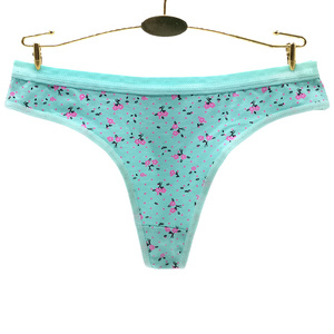 Ropa Interior Femenina, Tallas Europeas <span class=keywords><strong>S</strong></span> <span class=keywords><strong>M</strong></span> L XL XXL, Tanga de Algodón Suave Estampada para Uso Diario - Product Image 5
