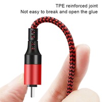 Vente flash : câble de charge rapide 3A type-C vers micro USB en cuivre pur tressé avec boîtier en métal nylon 5 en 1 pour ordinateur et ordinateur portable - Marque OEM
