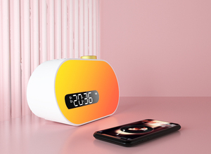 2024 Mới Xách Tay Bluetooth Loa Đầy Màu Sắc RGB Ánh Sáng Loa Không Dây Với Báo Thức Ánh Sáng Ban Đêm Báo Lại - Product Image 5