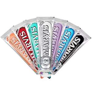 Dentifricio sbiancante Marvis Mint |   Set Regalo Dentifricio Sbiancante al Gelsomino 85ml, 8 Gusti, Sbianca e Rinfresca l'Alito - Product Image 4