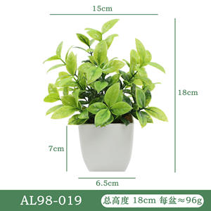 Plante verte artificielle 15cm petite en plastique en pot maison salon <span class=keywords><strong>balcon</strong></span> bureau aménagement paysager plante verte bureau en pot - Product Image 6