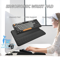 Support de poignet ergonomique transfrontalier en mousse à mémoire de forme pour clavier et souris, en stock, vente en gros