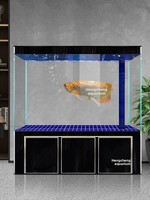 Aquarium domestique 2025, nouveau modèle, en verre super blanc, écologique, sans eau, pour poissons rouges, avec filtre de fond, pour salon