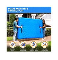 Sacs à matelas pour déménagement et stockage (Queen) – Fournitures de déménagement robustes avec 8 poignées solides