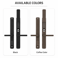 Cerradura Inteligente para Puerta con Huella Dactilar de Aleación de Aluminio, con Tarjeta de Memoria, Contraseña de Aplicación y Llave de Tarjeta, Seguridad de Grado A para el Hogar y Hoteles